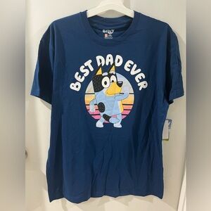 Bluey Best Dad Ever T-shirt, new!